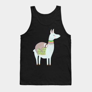 Sloth Ride On A Llama Tank Top